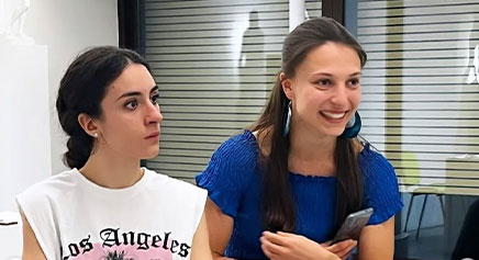 Improvvisazione a coppie sul palco